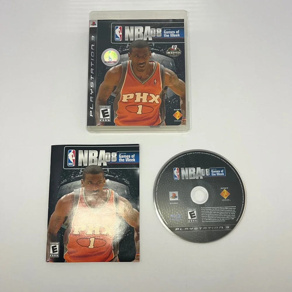 NBA 08 PlayStation 3 PS3‎ Video Game Disc Manual Case Games of the Week Tested